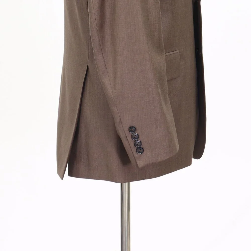 Kenneth Roberts 42R Brown Solid 2-Button Sport Coat Blazer Jacket T192